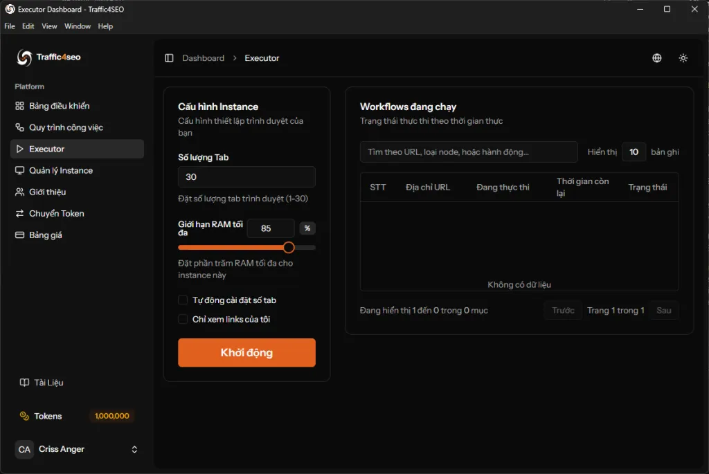 App Dashboard