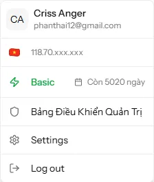 User Menu IP Check