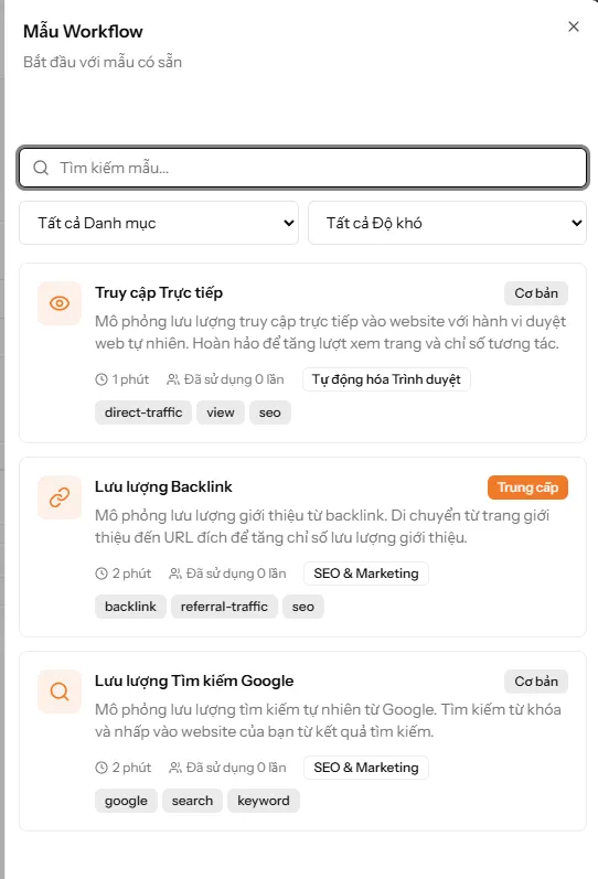 Sidebar Workflow Template